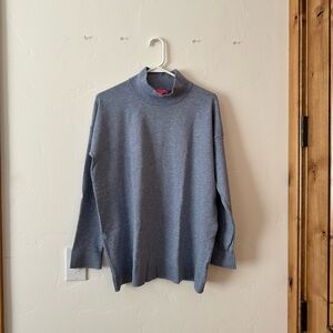 Isaac Mizrahi Blue Turtleneck Sweater